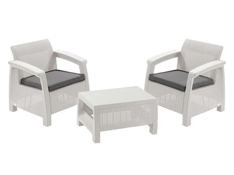 Комплект мебели Corfu Weekend Set (Balcony) цвет белый