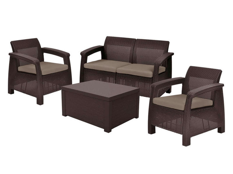 Комплект мебели Corfu Box Set цвет коричневый