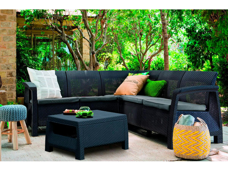 Комплект мебели Corfu Relax Set цвет серый