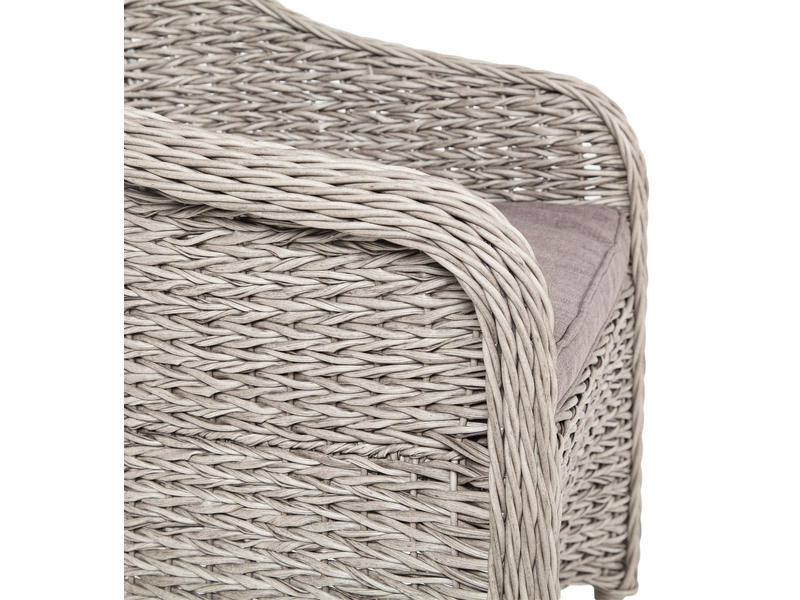 Равенна плетеное кресло из искусственного ротанга (гиацинт), цвет серый