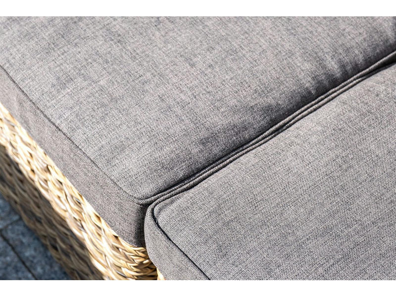Лунго модуль диванный прямой с подушками, цвет соломенный (гиацинт)
