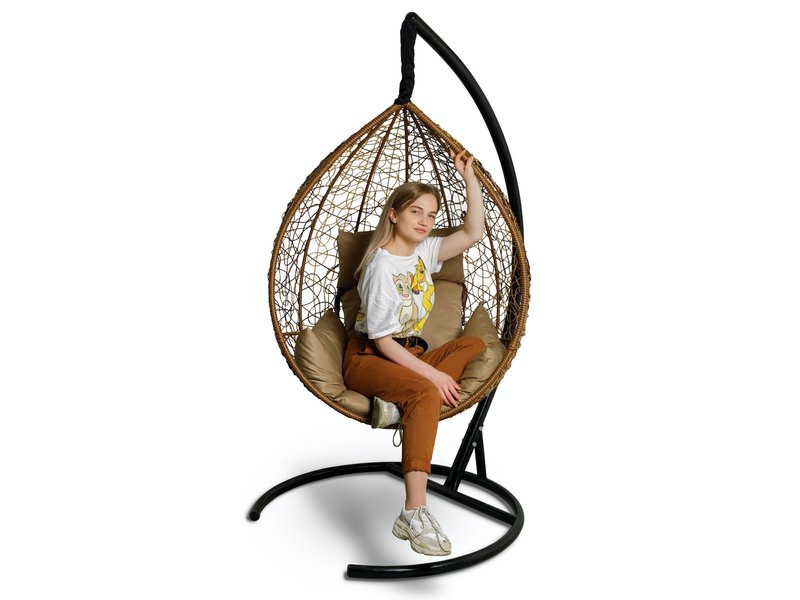 Подвесное кресло-кокон SEVILLA цвет горячий шоколад