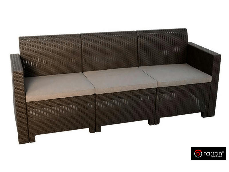 Комплект мебели NEBRASKA SOFA 3 (3х местный диван), венге