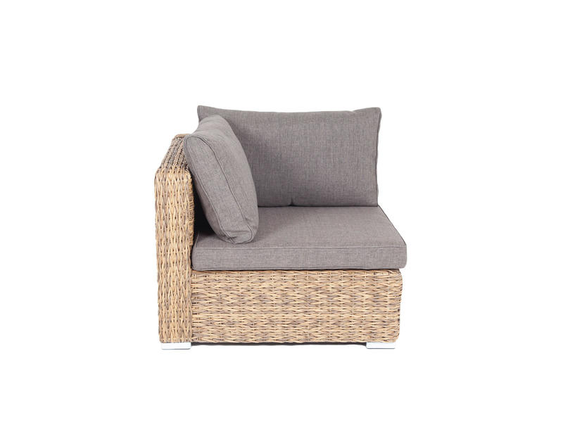 Лунго модуль диванный угловой с подушками, цвет соломенный (гиацинт)