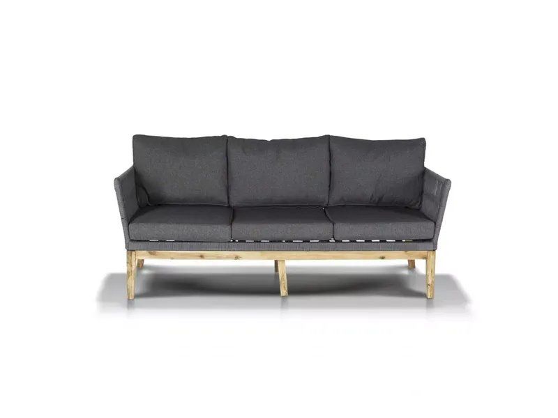 Комплект мебели Мальорка из роупа (веревки) деревянный каркас цвет темно-серый