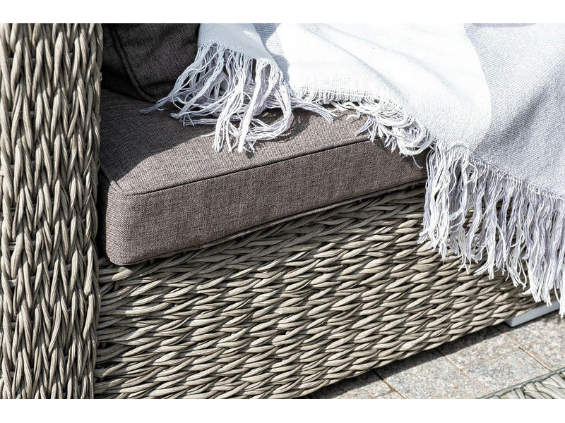 Лунго модуль диванный угловой с подушками, цвет серый (гиацинт)