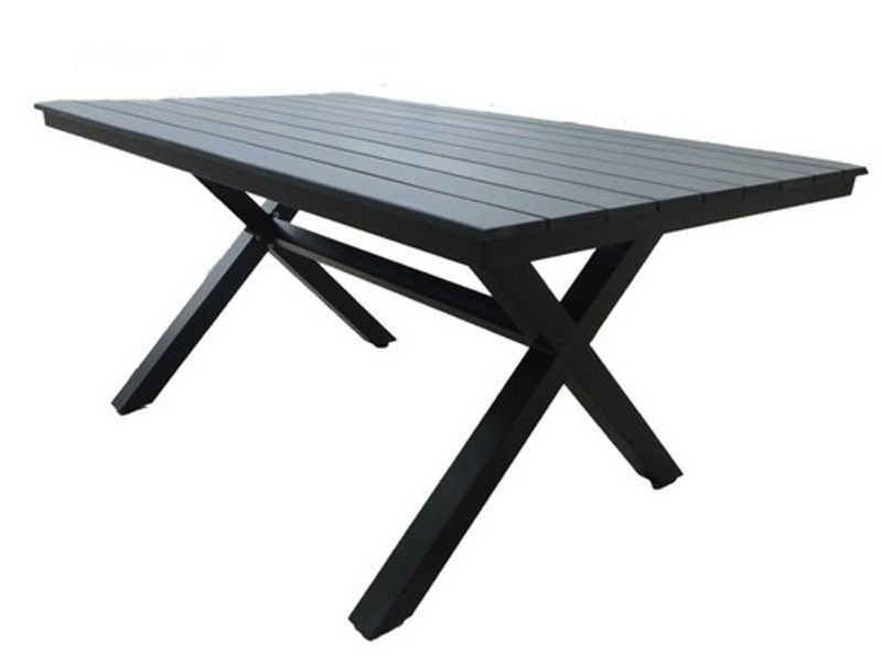 Алюминиевый стол AROMA 150 см черный