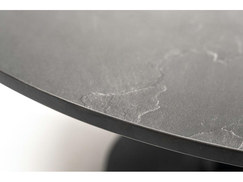 Чили интерьерный стол из HPL круглый Ø80 H32, цвет серый гранит
