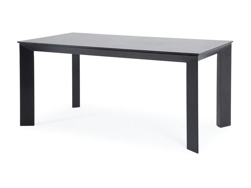 Венето обеденный стол из HPL 240х100см, цвет серый гранит, каркас черный