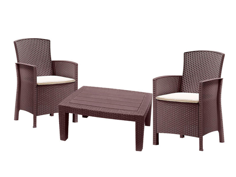 Комплект мебели Rosario Balcony Set, цвет коричневый