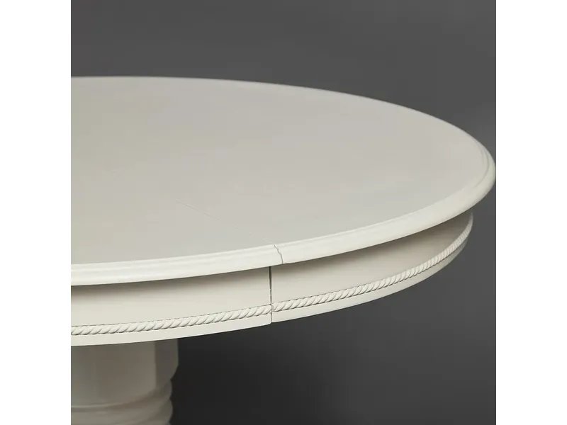 Стол круглый раскладной Rochester -STC- (4260-STC) цвет ivory white (слоновая кость 2-5)