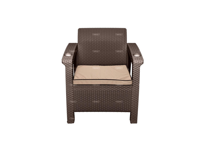 Комплект уличной мебели TWEET Terrace Set, коричневый