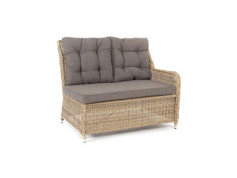 Бергамо плетеный левый модуль дивана, цвет соломенный