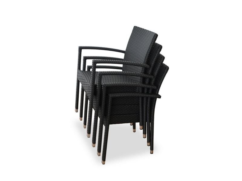 Плетеный стул MILANO черный