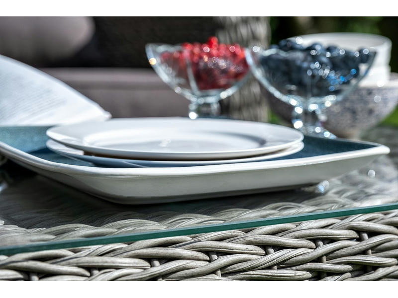 Кон Панна столик журнальный из искусственного ротанга (гиацинт), цвет серый