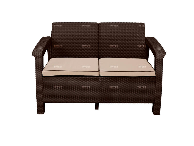 Комплект уличной мебели TWEET Terrace Set, коричневый