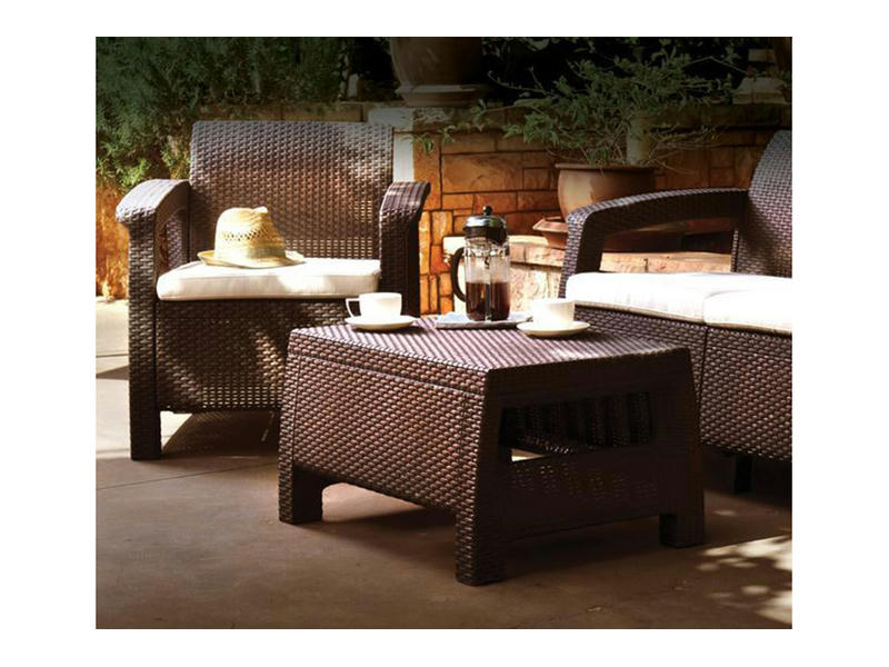 Комплект мебели Corfu Triple Set, цвет коричневый
