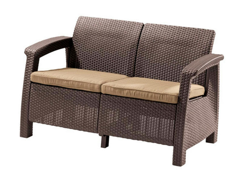 Комплект мебели Corfu Russia Love Seat (2х мест.диван), коричневый
