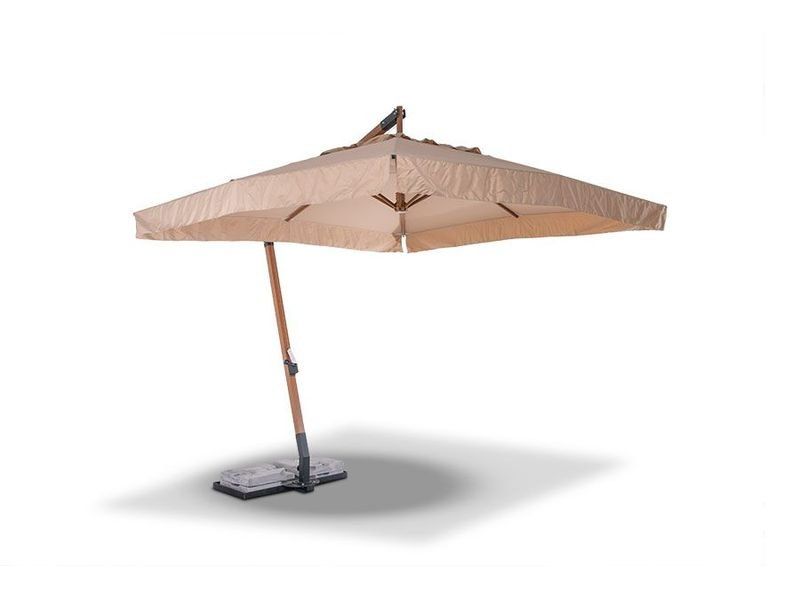 Зонт уличный Корсика 3х3м на алюминиевой опоре цвет под дерево
