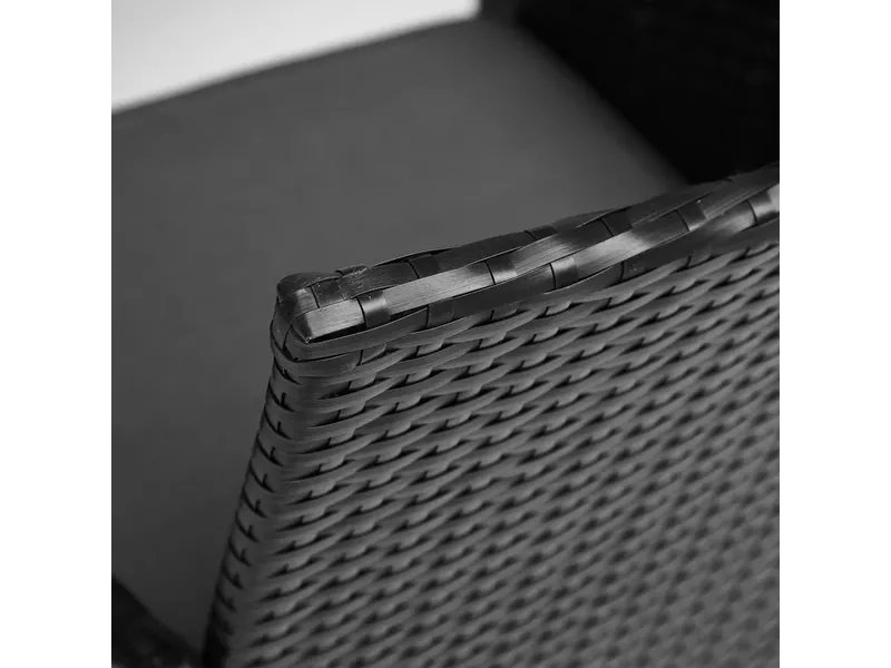 Обеденный сет (стол+4стула) (mod. 210036) цвет черный ткань: DB-16 серый