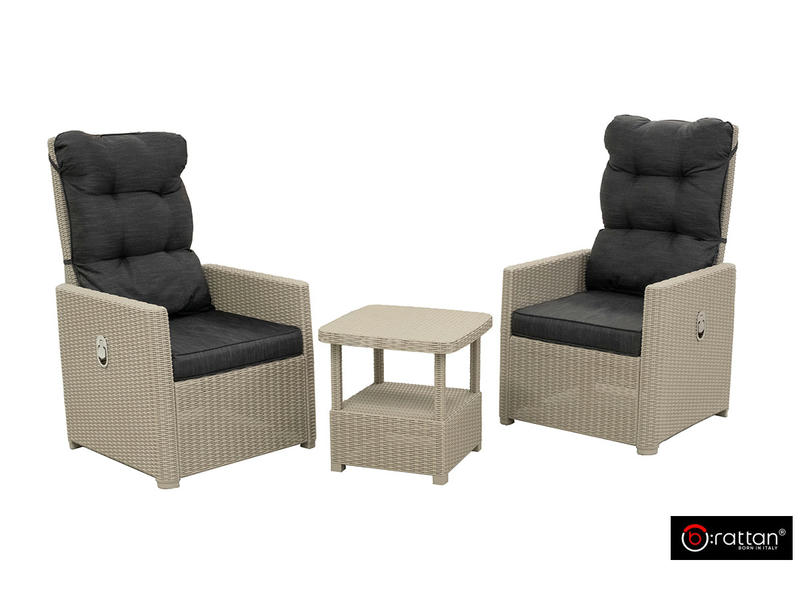 Комплект уличной мебели MANCHESTER OTTO SET 2, цвет серый