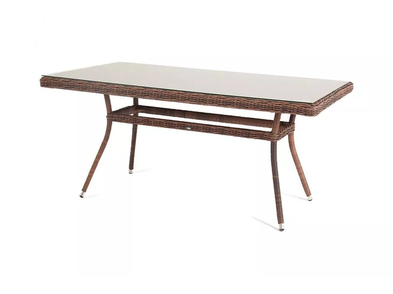 Латте обеденный стол 140 см, коричневый