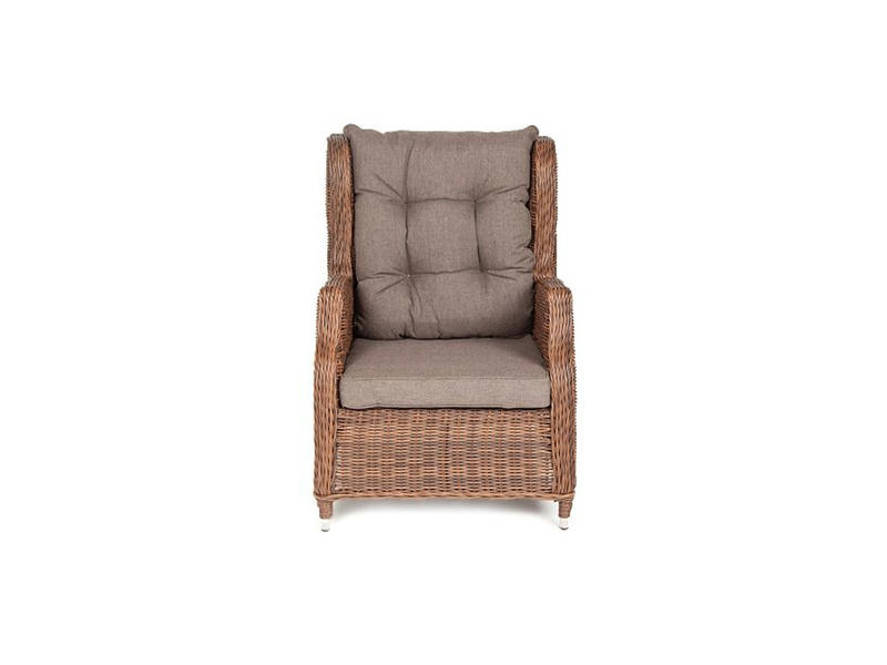 Форио кресло раскладное плетеное, цвет коричневый