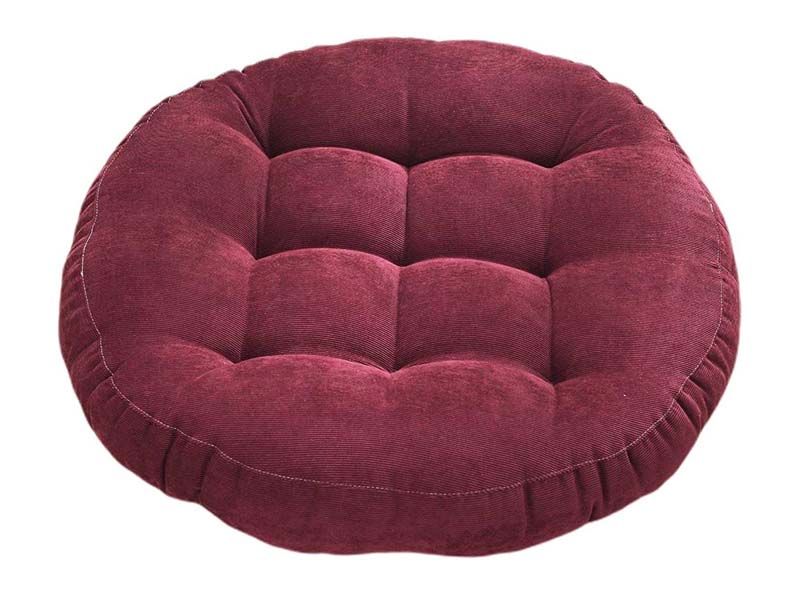 Подушка для кресла, напольная подушка, круглая цвет бодовый