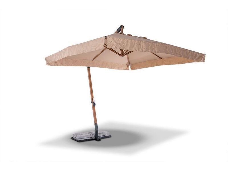 Зонт уличный Корсика 3х3м на алюминиевой опоре цвет под дерево