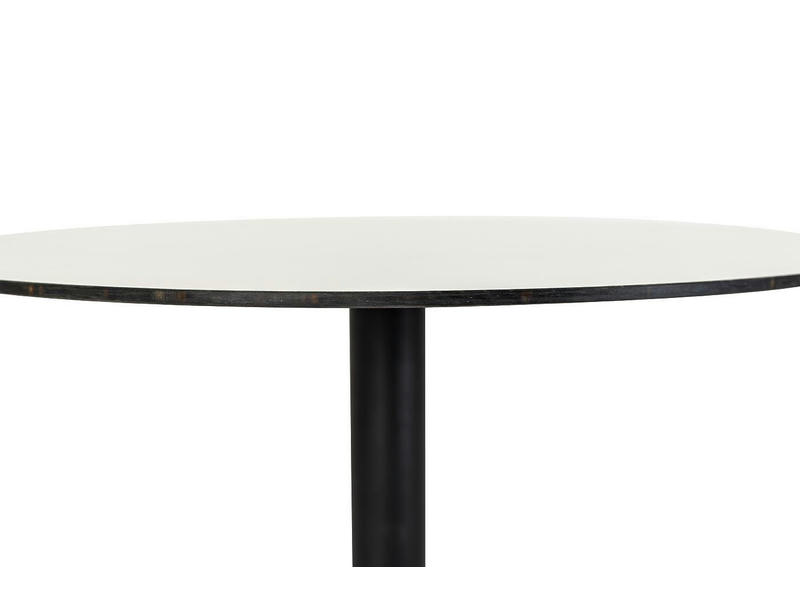 Каффе интерьерный стол из HPL круглый Ø70см, цвет молочный