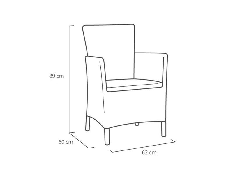 Стул-кресло Montana цвет серый