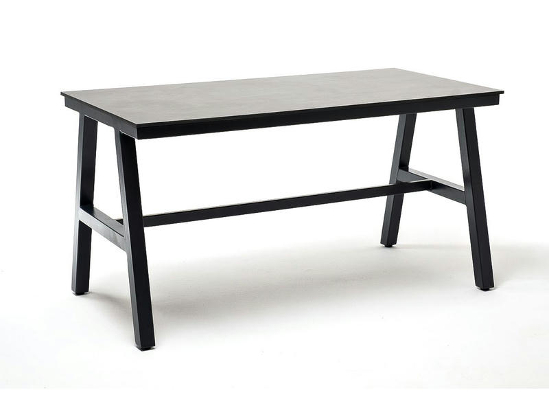 Рио стол из HPL 140х70см, H75, цвет столешницы серый гранит
