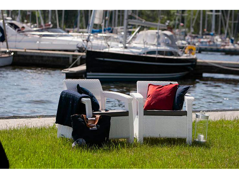 Комплект мебели Corfu Russia duo (2 кресла) цвет белый