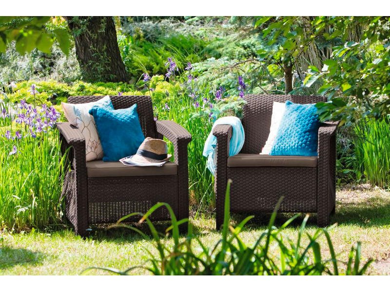 Комплект мебели Corfu Russia duo (2 кресла) цвет коричневый