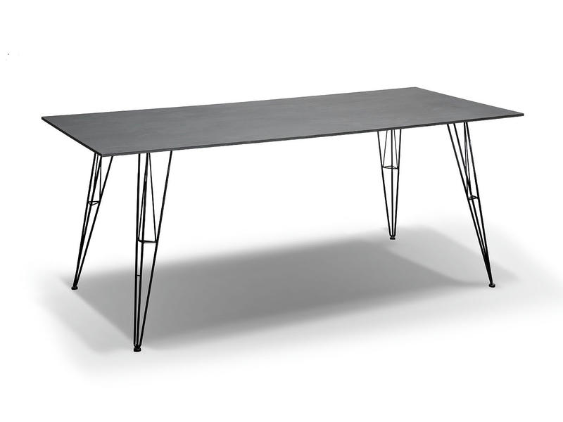 Руссо обеденный стол из HPL 184х80см, цвет серый гранит