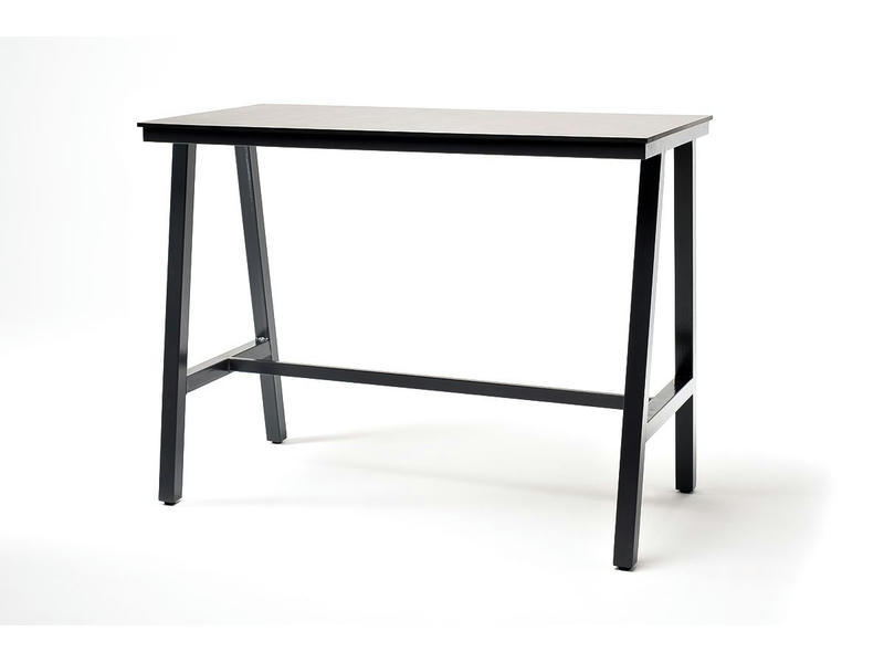 Рио стол барный из HPL 140х70см, H110, цвет столешницы серый гранит