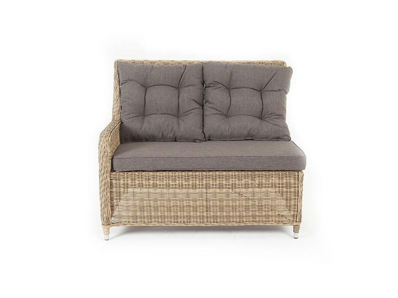Бергамо плетеный правый модуль дивана, цвет соломенный