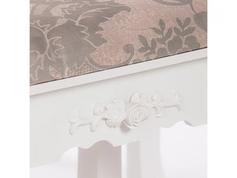 Туалетный столик с зеркалом и табуретом Secret De Maison GAUDE (mod. TT-DT003) цвет белый