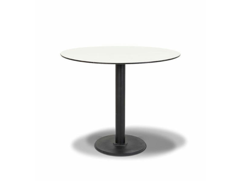 Каффе интерьерный стол из HPL круглый Ø70см, цвет молочный