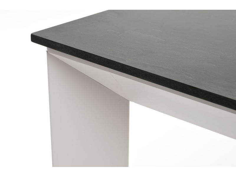 Венето обеденный стол из HPL 90х90см, цвет серый гранит, каркас белый