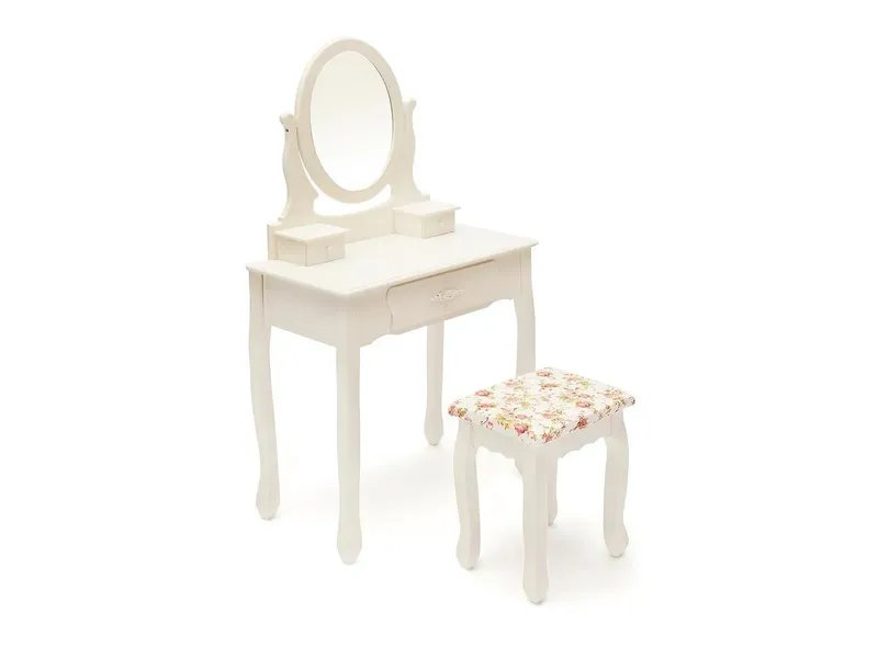 Туалетный столик с зеркалом и табуретом Secret De Maison COIFFEUSE (mod. HX15-075) цвет слоновая кость