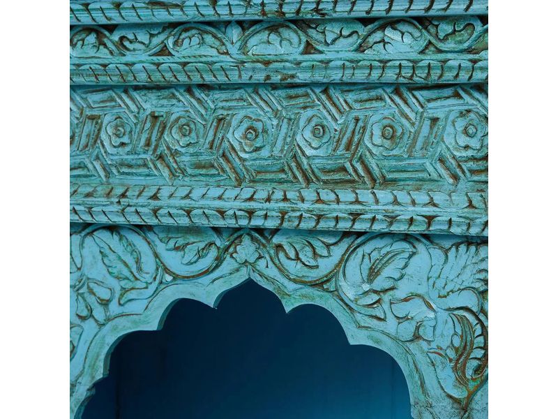 Шкаф книжный Alhambra (mod. 180224) 84х168х42см цвет blue patina