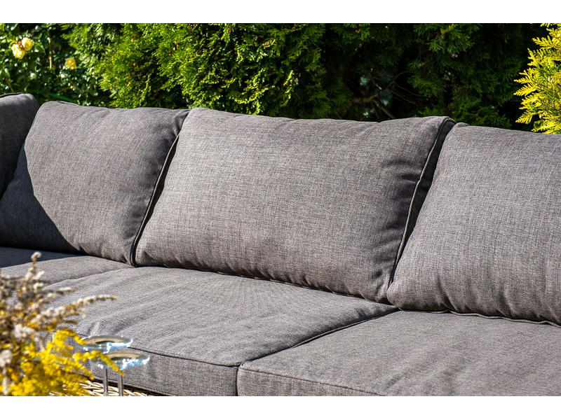Лунго модуль диванный прямой с подушками, цвет соломенный (гиацинт)