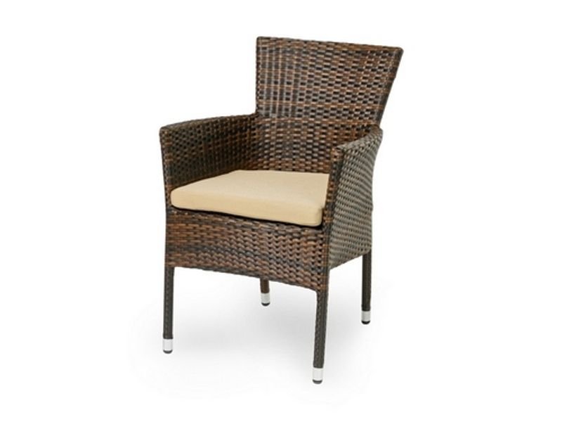 Плетеное кресло AROMA темно-коричневое