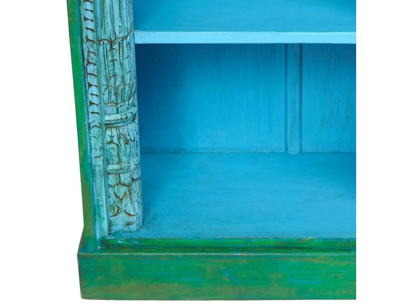 Шкаф книжный Alhambra (mod. 180224) 84х168х42см цвет blue patina