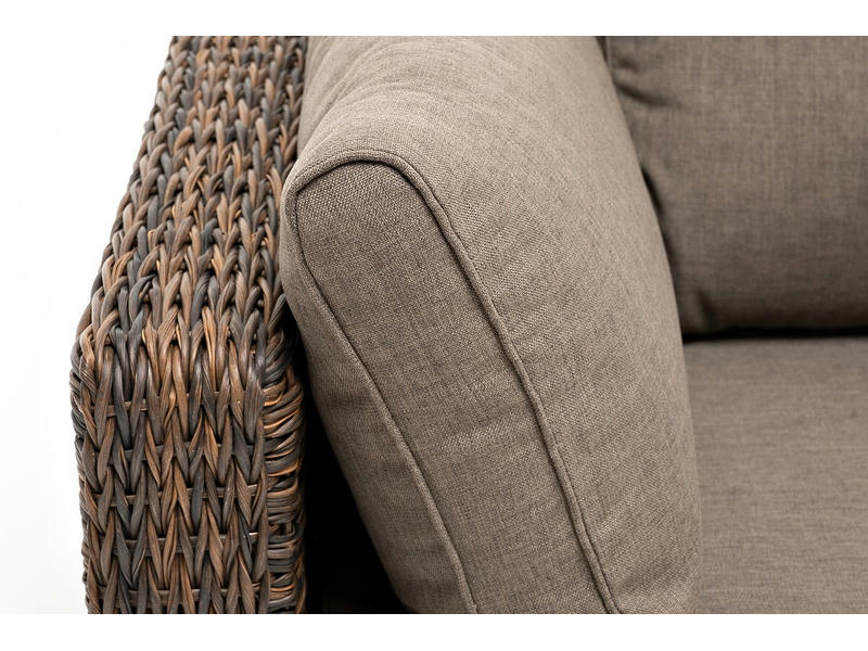 Лунго модуль диванный угловой с подушками, цвет коричневый (гиацинт)
