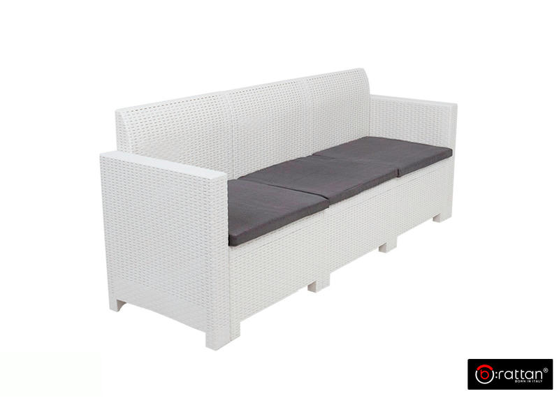 Комплект мебели NEBRASKA SOFA 3 (3х местный диван), белый