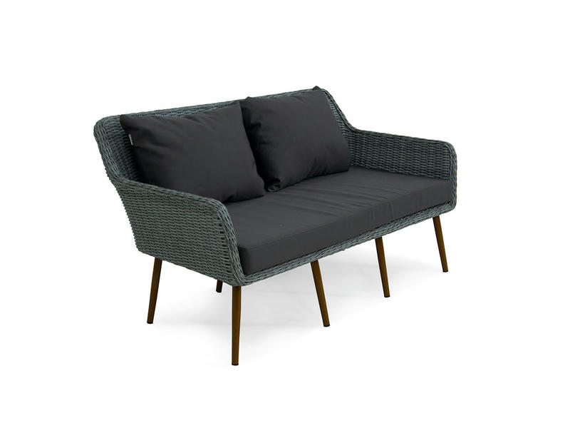 Комплект плетеной мебели MOKKA RIMINI (стол кофейный, 2 кресла, софа 2 х-местная)