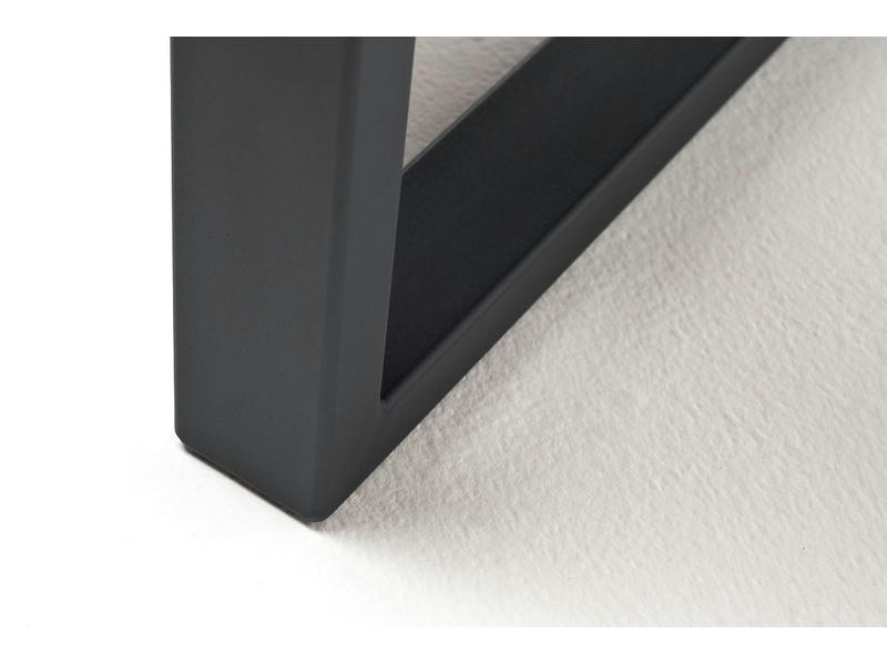 Варадеро журнальный стол из HPL 110х60 H43, каркас алюминий серый (RAL 7024), цвет столешницы серый гранит