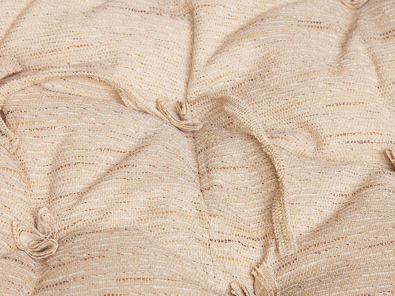 диван из ротанга Мамасан Эко - цвет натуральный/ткань рогожка